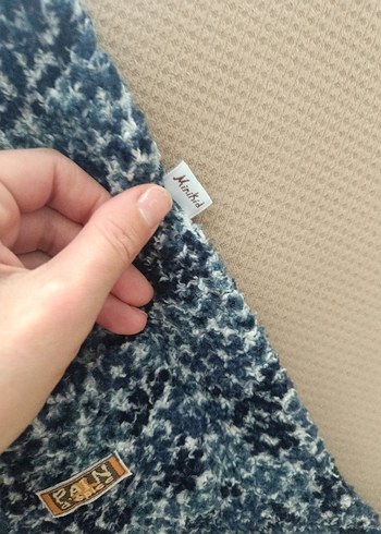 Kız Çocuk Mavi Desenli Düğmeli elbise - Görsel 3