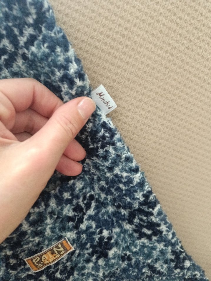 Kız Çocuk Mavi Desenli Düğmeli elbise - Görsel 3