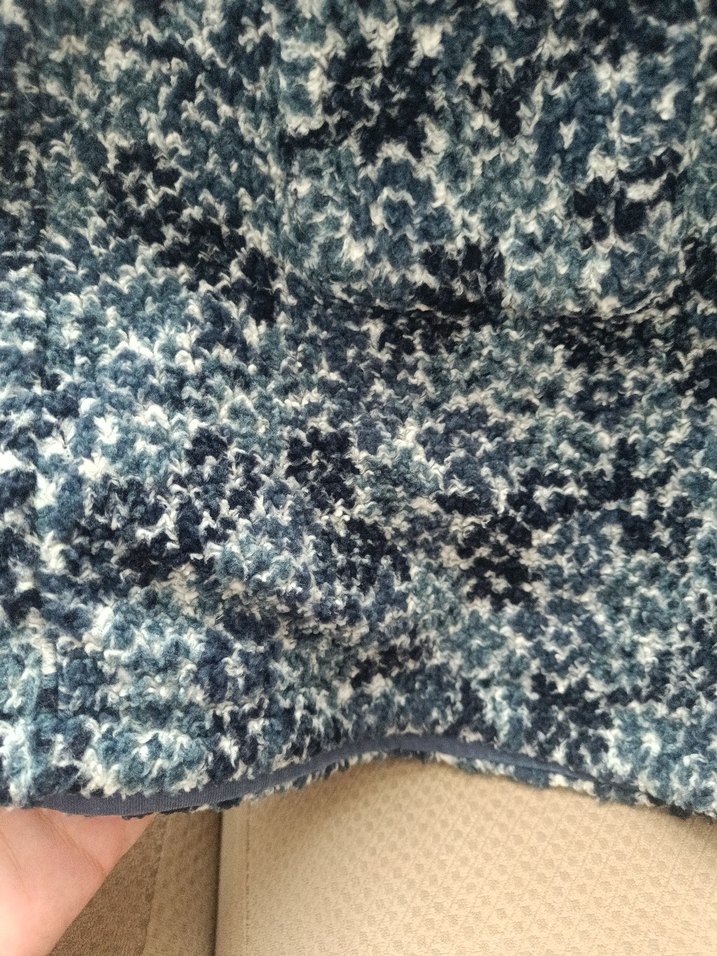 Kız Çocuk Mavi Desenli Düğmeli elbise - Görsel 2