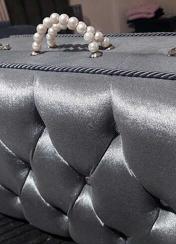 Çeyiz sandığı çantalı  3 boy inci detaylı  - Görsel 5