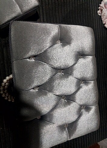 Çeyiz sandığı çantalı  3 boy inci detaylı  - Görsel 8