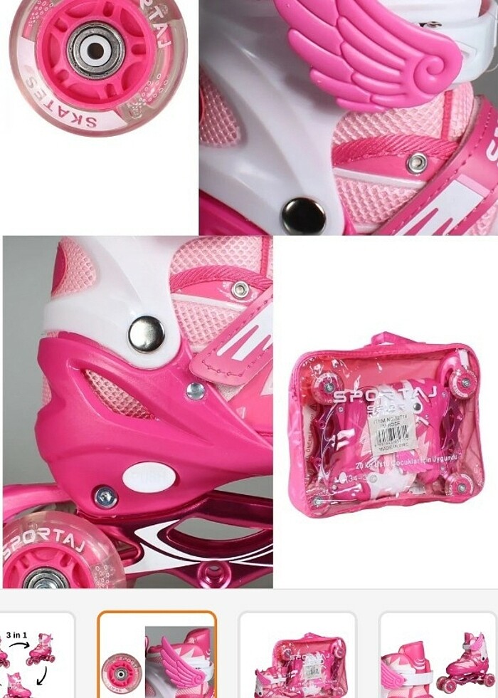 Kız çocuk paten (fiyat düştü) - Görsel 2
