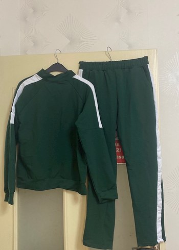 Çocuk Haki Fermuarlı Eşofman Takımı - Görsel 2