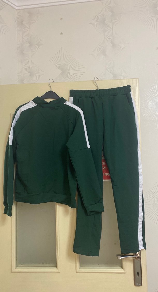 Çocuk Haki Fermuarlı Eşofman Takımı - Görsel 2