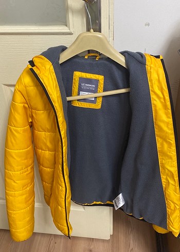 Parlak Sarı Fermuarlı Erkek Çocuk Mont - Görsel 6