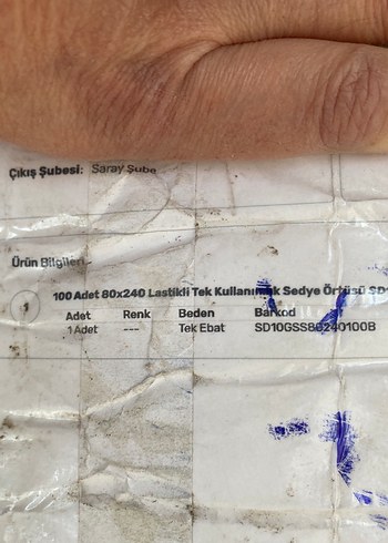 Beyaz Düz Renk Yatak Koruyucu sedye örtüsü - Görsel 3