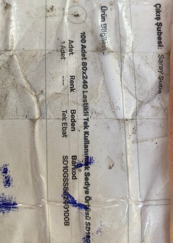 Beyaz Düz Renk Yatak Koruyucu sedye örtüsü - Görsel 2