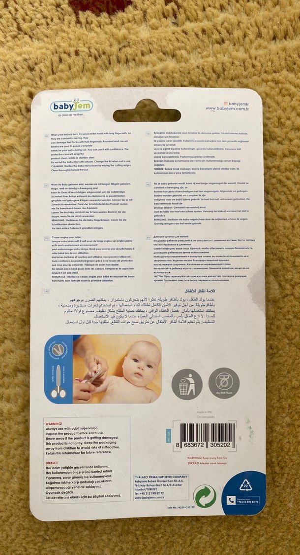 BabyJem Bebek Tırnak Makası Seti - Görsel 2