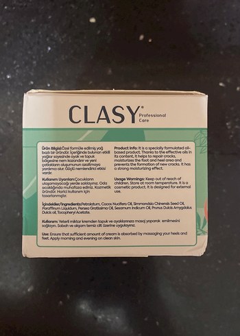 Clasy Çatlak Onarıcı Krem 100ml - Görsel 3