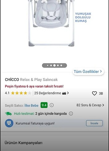  Beden Chicco sallanır ana kucağı 