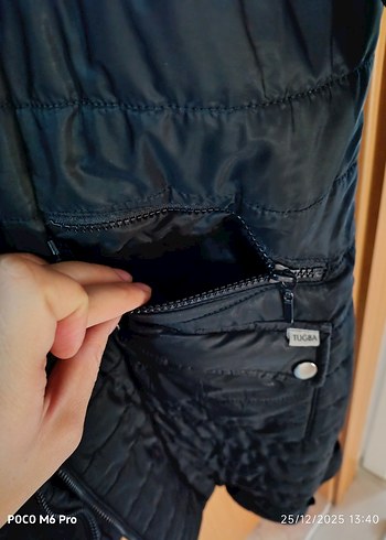 Kürklü Siyah Kadın  Kışlık Mont - Görsel 4