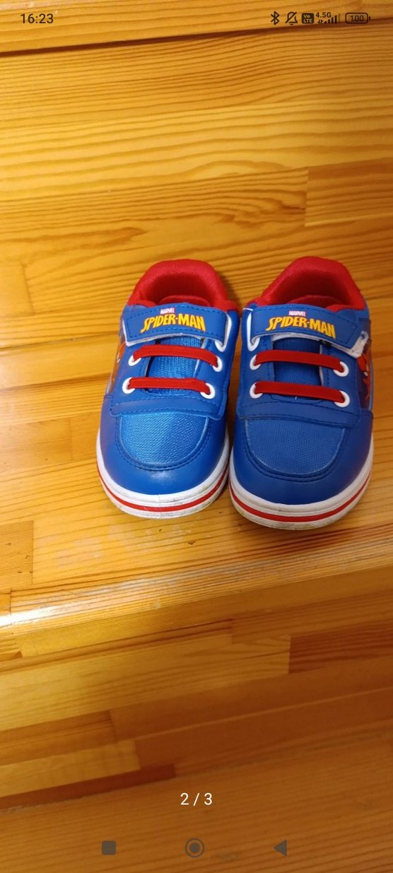 Çocuk Spiderman Baskılı Mavi Spor Ayakkabı - Görsel 2