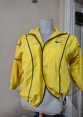 Sarı mini boy Spor Fermuarlı Yağmurluk - Görsel 2