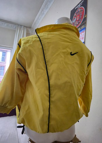 Sarı mini boy Spor Fermuarlı Yağmurluk - Görsel 3