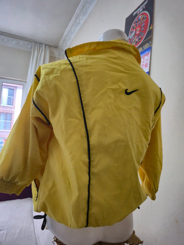 Sarı mini boy Spor Fermuarlı Yağmurluk - Görsel 3