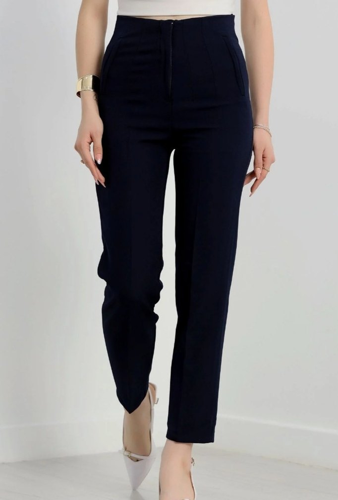 2 adet Kadın Kumaş Pantolon - Görsel 2