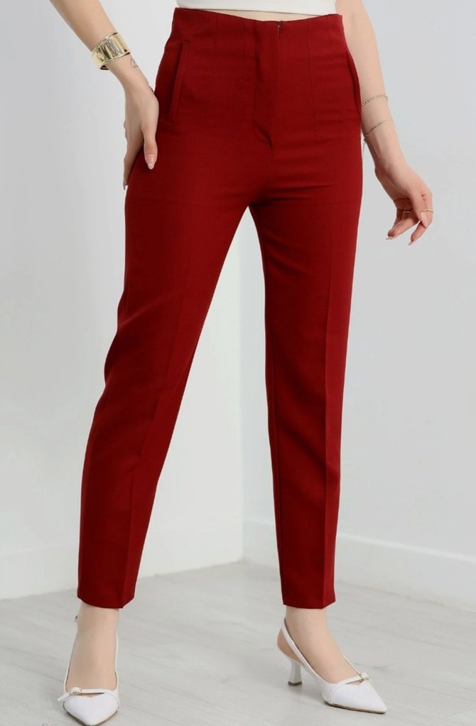 2 adet Kadın Kumaş Pantolon - Görsel 4