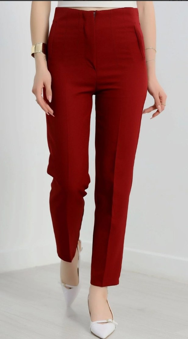 2 adet Kadın Kumaş Pantolon - Görsel 5