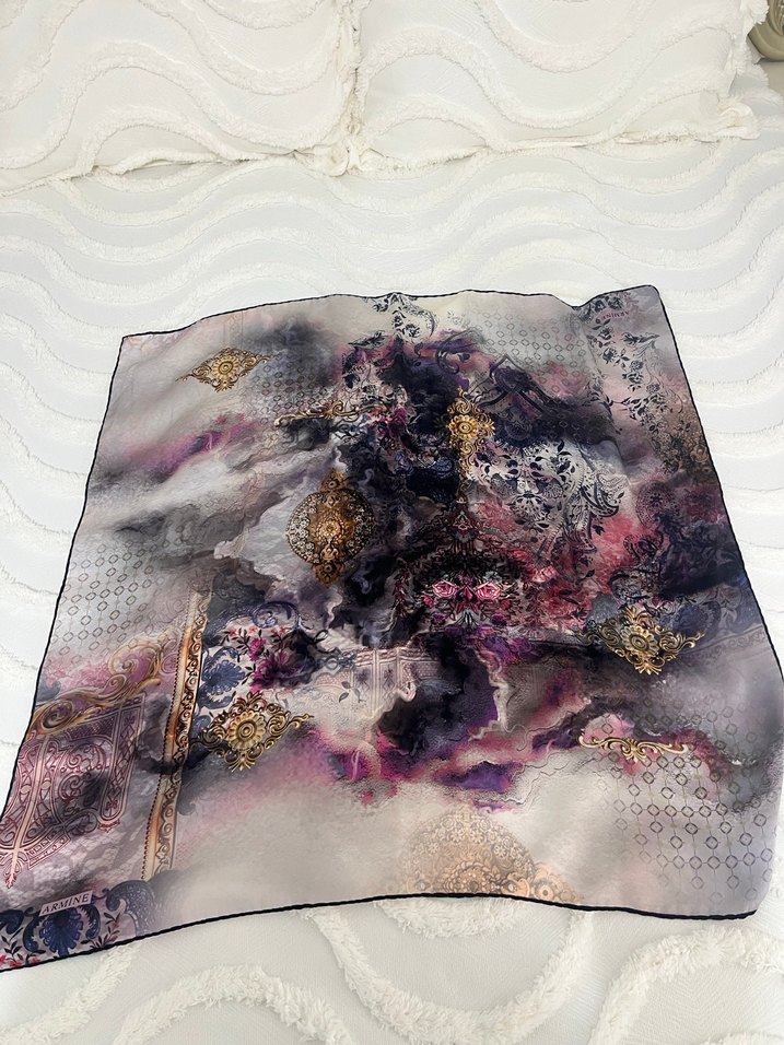 Dantel Detaylı Bohem Çok Renkli Kadın Fular - Görsel 2