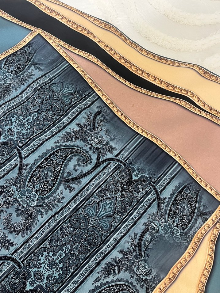 Çok Renkli Dantel Detaylı Bohem Kadın Fular - Görsel 3