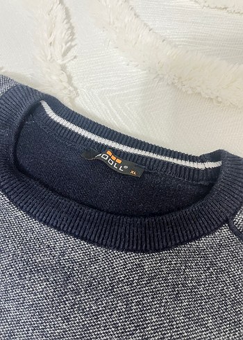 Gri Erkek Triko Sweatshirt - Görsel 2