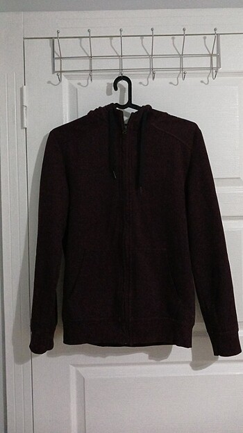 Kadın fermuarlı kapüşonlu sweatshirt