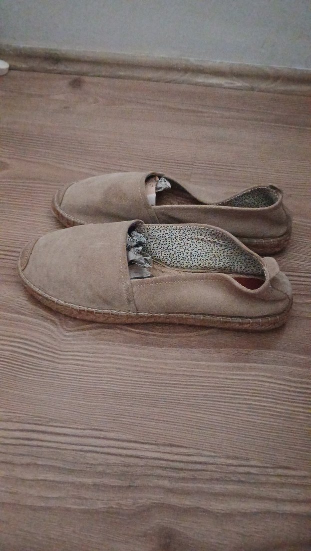 Derimod Bej Süet Kadın Espadril Düz Taban - Görsel 3