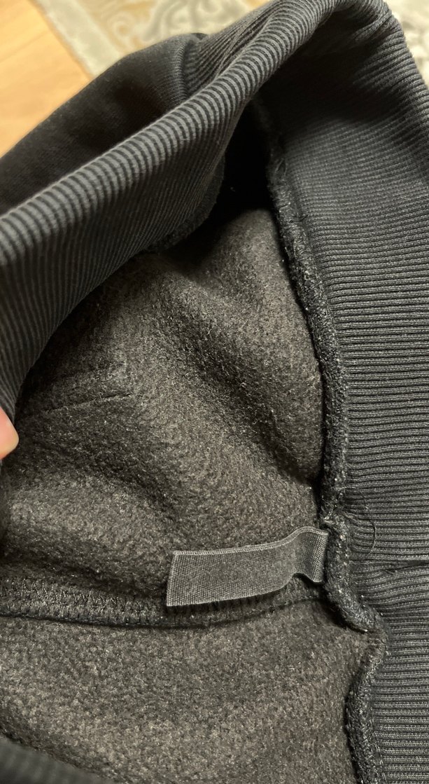 Erkek Siyah Baskılı Fermuarlı Eşofman Altı - Görsel 2