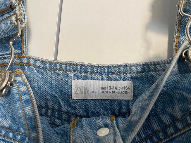 Zara Zara çocuk kot elbise tulum