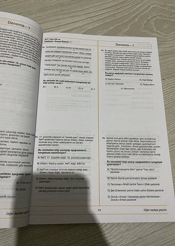 AYT 4'lü Branş Deneme Kitabı Eşit Ağırlık Sözel - Görsel 2