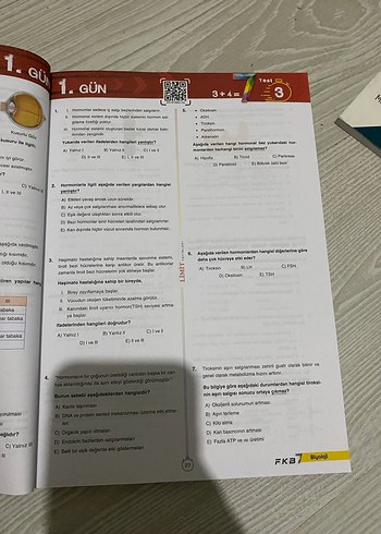 AYT FKB Soru Bankası 7 Günlük Test Kitabı - Görsel 3
