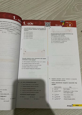 AYT FKB Soru Bankası 7 Günlük Test Kitabı - Görsel 2