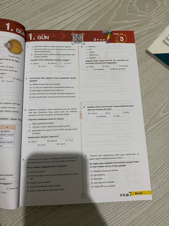 AYT FKB Soru Bankası 7 Günlük Test Kitabı - Görsel 3