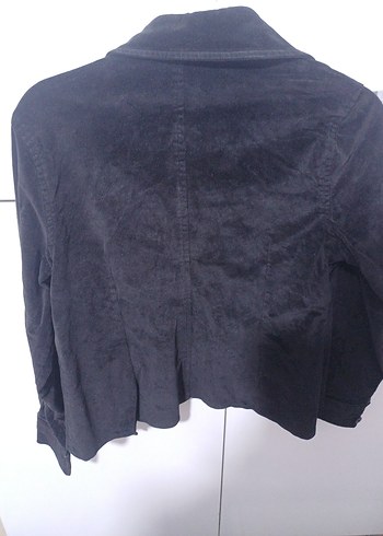 Düğmeli Siyah Kadın Ceket - Görsel 5