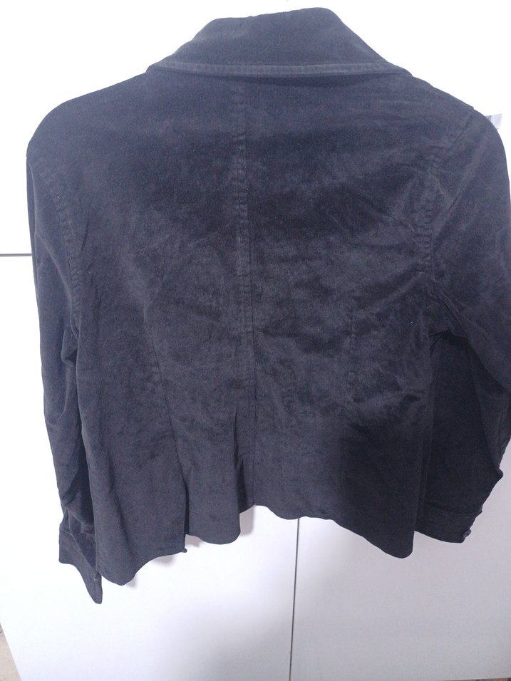 Düğmeli Siyah Kadın Ceket - Görsel 5