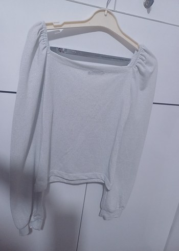 Gri Uzun Kollu Kadın Bluz - Görsel 4