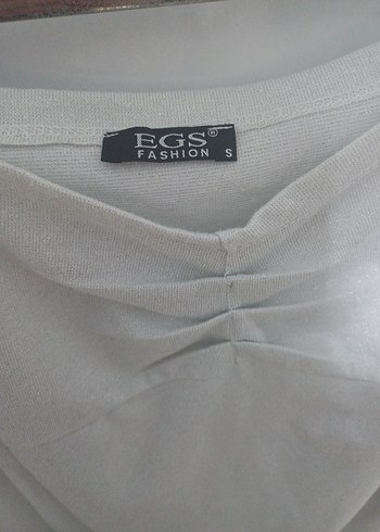 Gri Uzun Kollu Kadın Bluz - Görsel 5