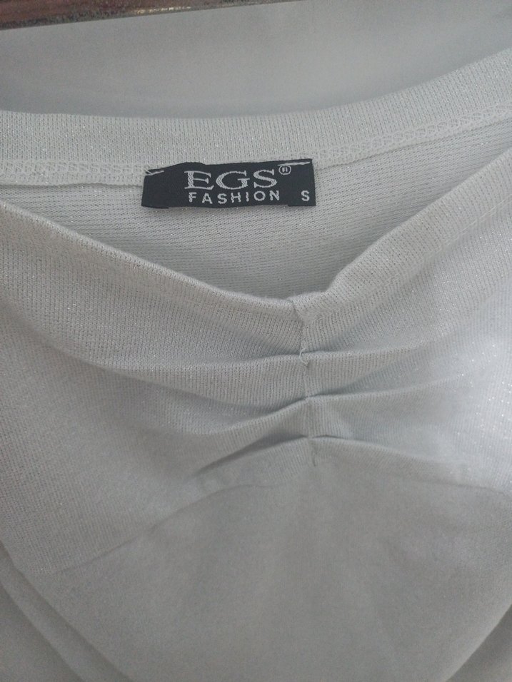 Gri Uzun Kollu Kadın Bluz - Görsel 5