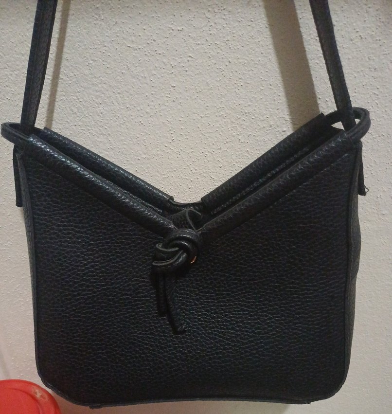 Siyah Deri Minimalist Kadın Çantası - Görsel 2