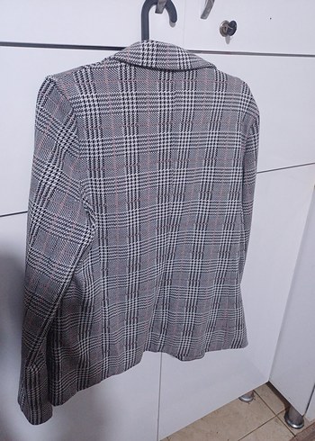 Gri Düğmeli Kadın Blazer Ceket - Görsel 5