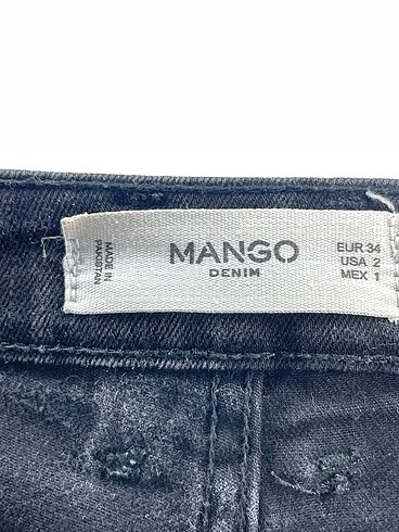 34 Beden siyah Renk Mango Jean / Kot %70 İndirimli.