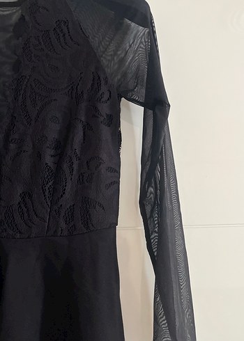 36 Beden siyah Renk H&M Siyah Abiye