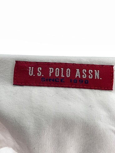 38 Beden beyaz Renk U.S Polo Assn. Gömlek %70 İndirimli.