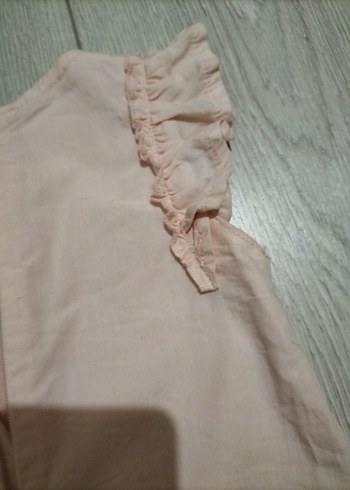 Pembe Nakışlı Kolsuz Kız Elbisesi - Görsel 6