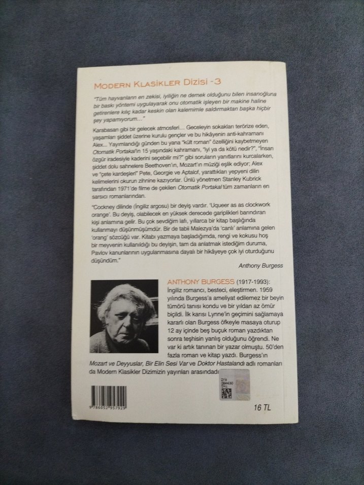 Otomatik Portakal - Anthony Burgess - Görsel 2