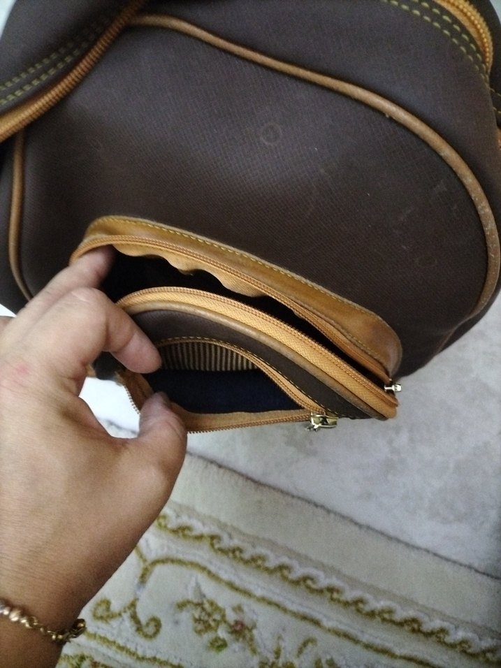 Kahverengi Süet Kadın Sırt Çantası - Görsel 4