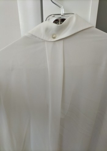 roman 40 beden beyaz Kadın saten /şifon bluz/gömlek - Görsel 5