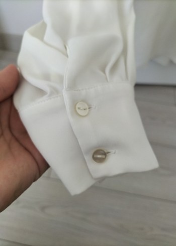 40 Beden roman 40 beden beyaz Kadın saten /şifon bluz/gömlek