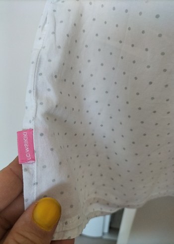 Kız Çocuk Beyaz Kısa Kollu 2-3 yaş Bluz - Görsel 5