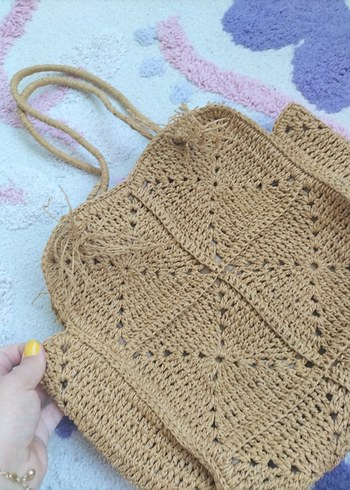 Bohem Örgü Kadın Çanta - Görsel 6